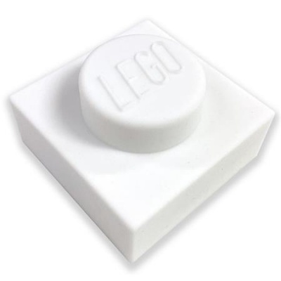 Nočné svetlo, LEGO "Iconic 1x1 plate", biele