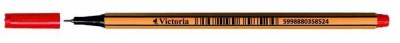Liner, 0,4 mm, VICTORIA OFFICE, červená