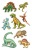 Nálepky, papier, 3 hárky, 76x120 mm, AVERY ZWECKFORM, "Z-Design No.53145", dinosaury
