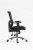 Kancelárska stolička, s opierkami, čierne čalúnenie, sieťové operadlo, čierny podstavec, MaYAH  "HD", čierna