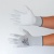 Ochranné rukavice, s karbónovým vláknom, dlaň potiahnutá PU, veľkosť L, bielo-sivé