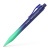 Guľôčkové pero, 1 mm, XB, stláčací mechanizmus, tyrkysové-modré telo pera, FABER-CASTELL "Daily Ball Flow", modré